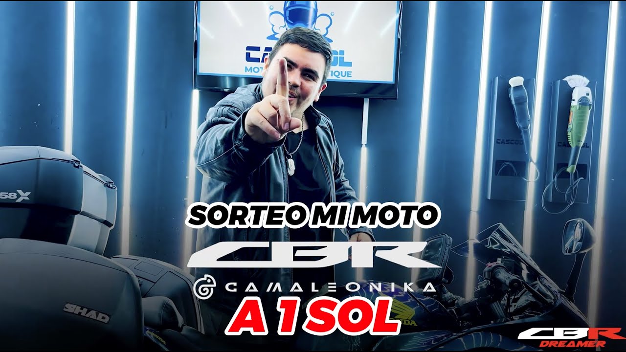 SORTEO MI HONDA CBR CAMALEONIKA A 1 SOL EL TICKET😱