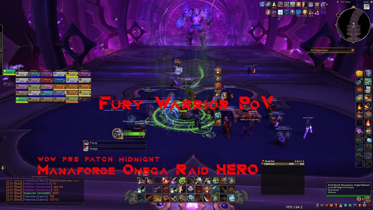 WoW Midnight Pre-Patch: Fury Warrior ⚔️ Manaforge Omega Hero 7/8 Raid (2K)