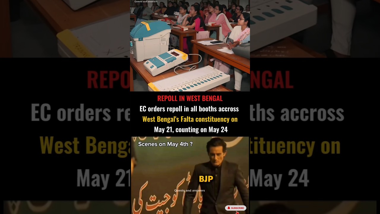 Repoll in west bengal at Falta constituency.West bengal election #india #trending #elections #viral