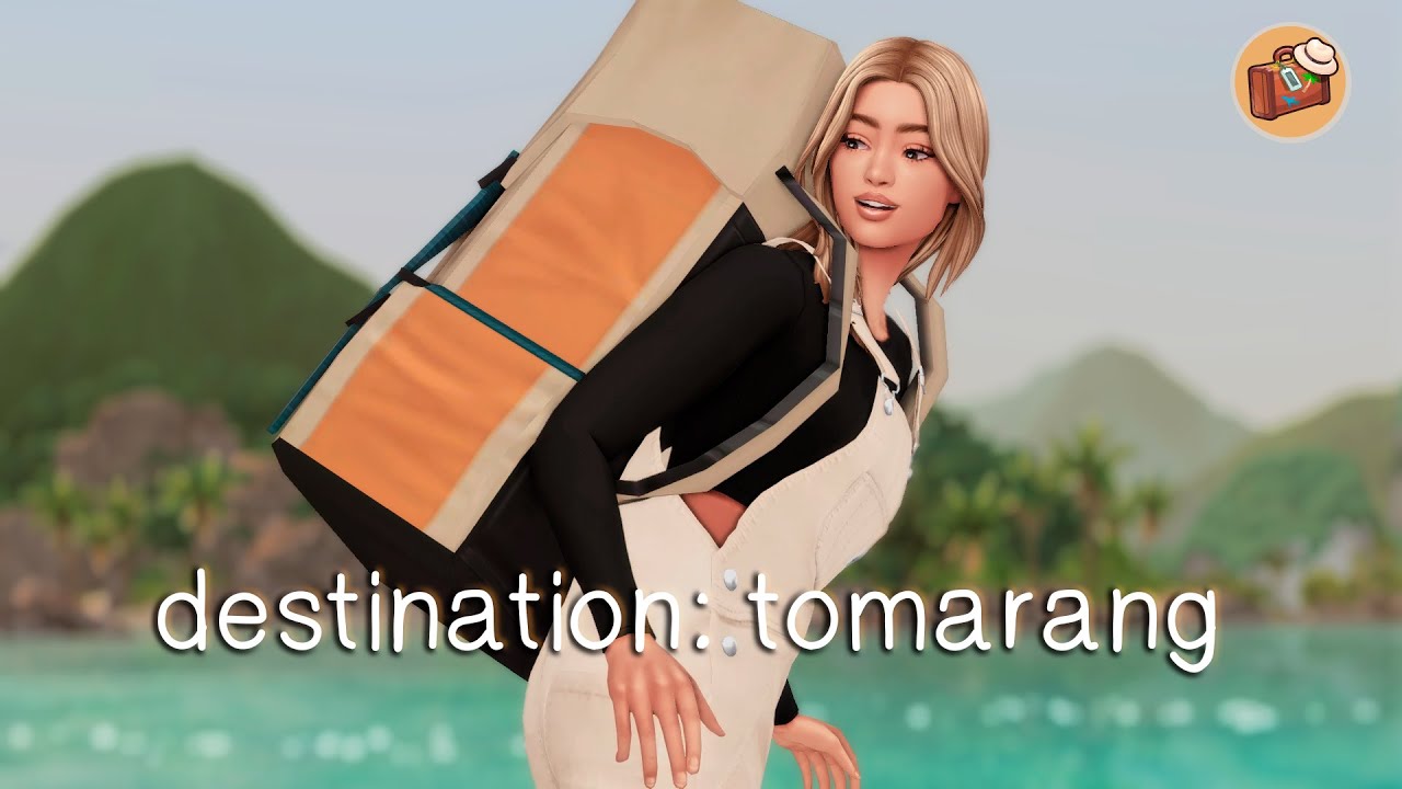 the start of a backpacking adventure l destination: tomarang ep.1 (the sims 4)