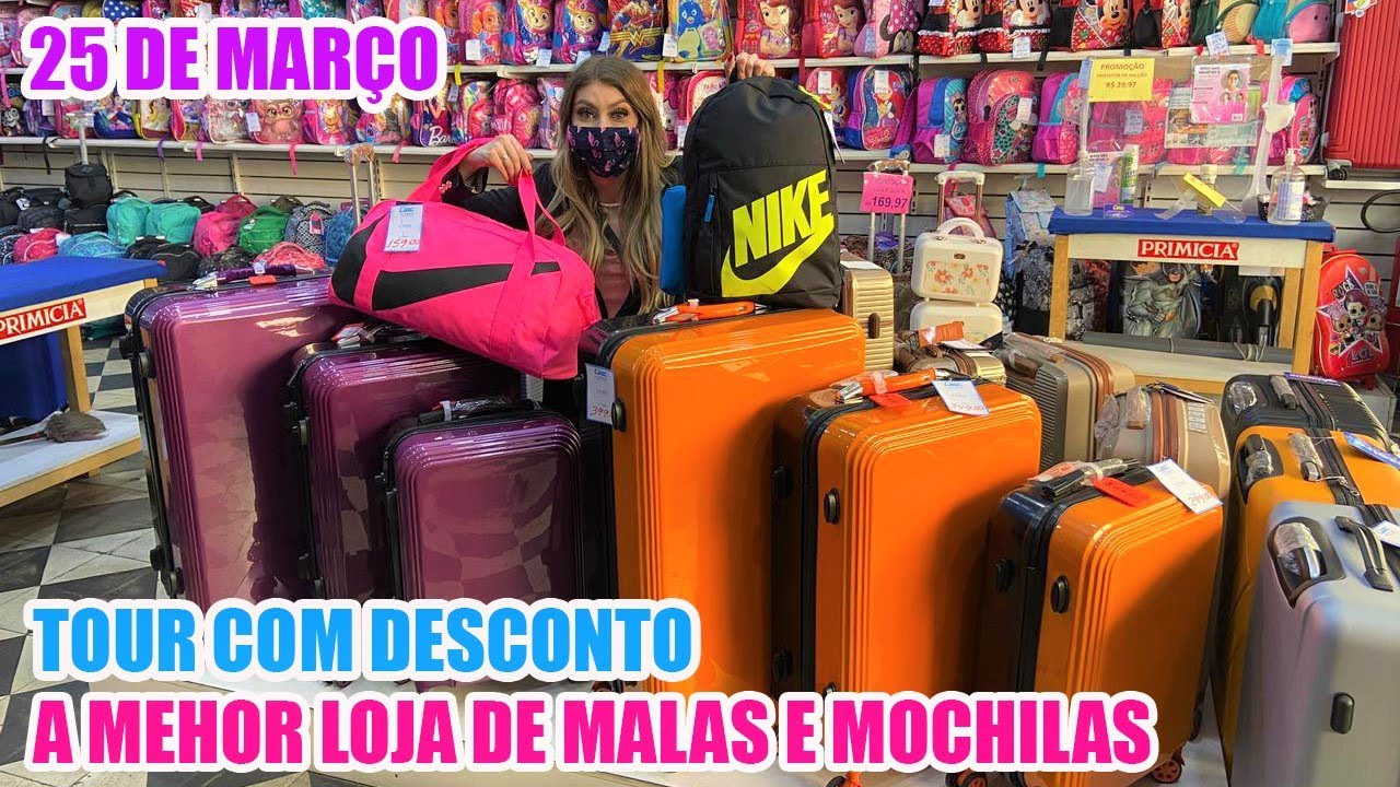 25 DE MARÇO - A MELHOR LOJA DE MALAS, MOCHILAS E BOLSAS - COM DESCONTO