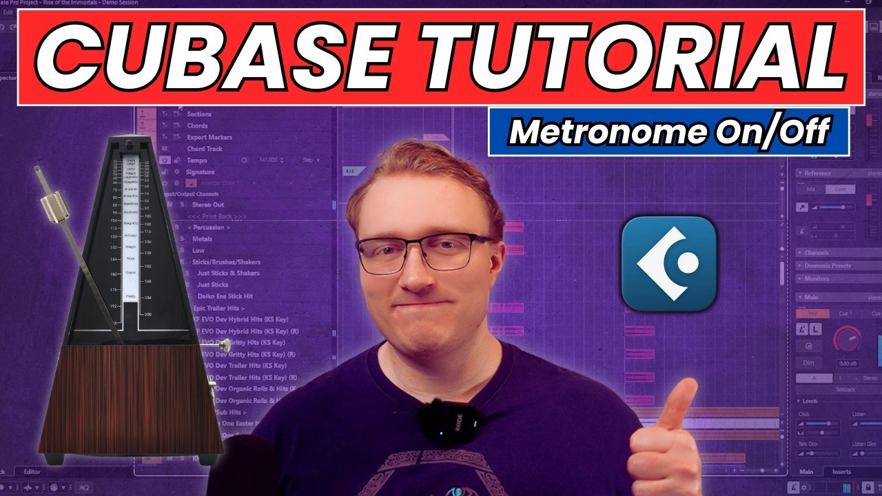 How to Turn the Metronome On/Off in Cubase (Transport vs Control Room)
