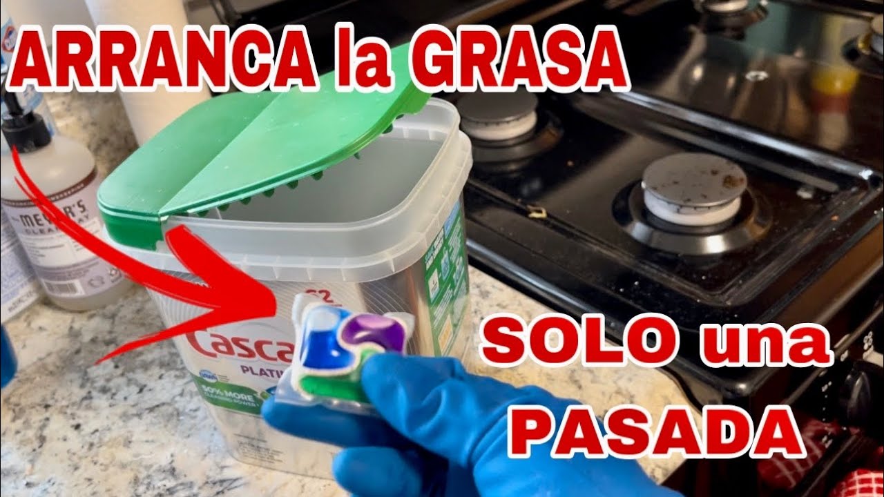 ✅ LO MEJOR PARA LMPIAR LA GRASA DE LA COCINA, ESTUFA, PARRILLAS, QUEMADORES| limpia la estufa sucia