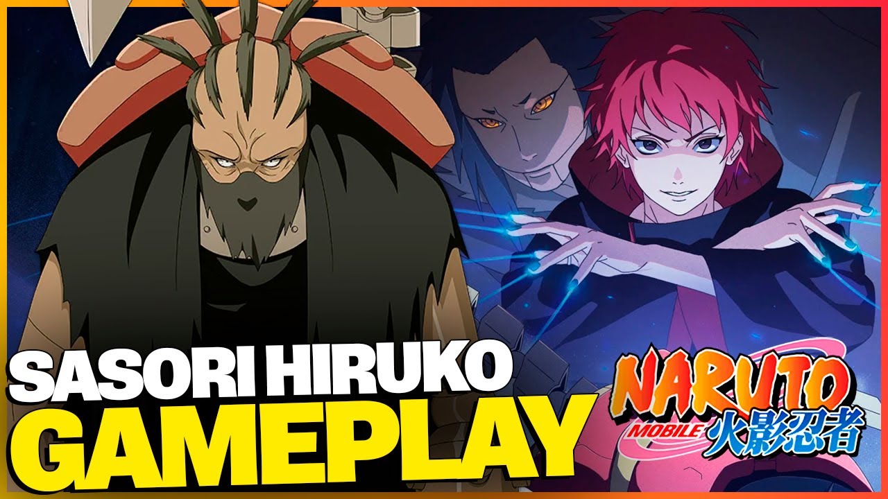 QUE SASORI INCRÍVEL! GAMEPLAY SASORI HIRUKO NO NARUTO MOBILE!