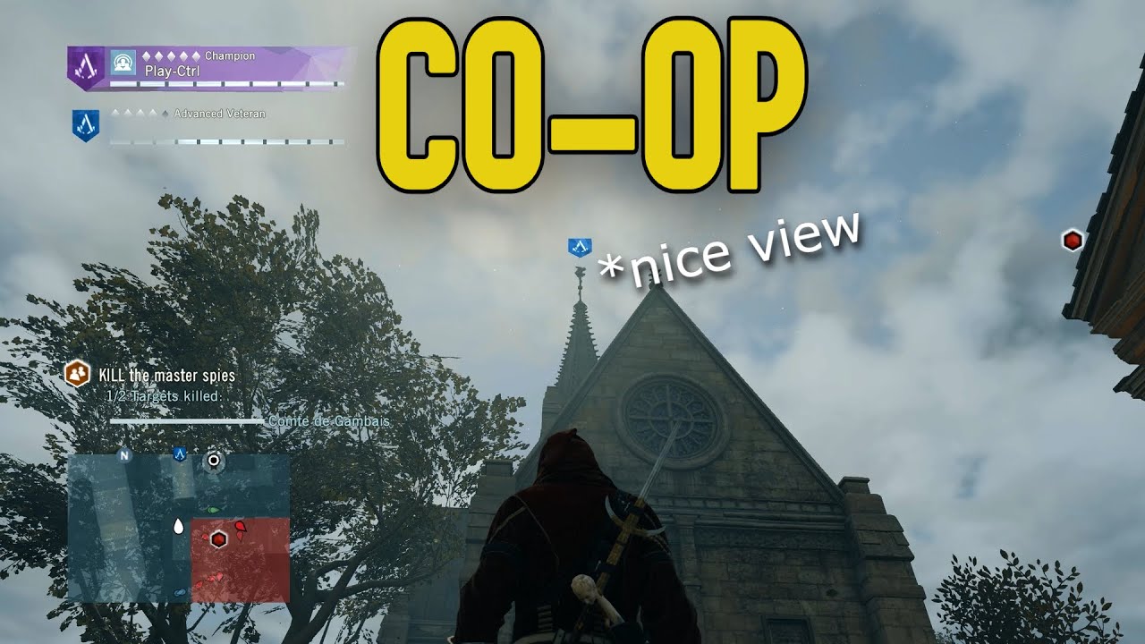 Playing AC Unity Co-op for the first time...