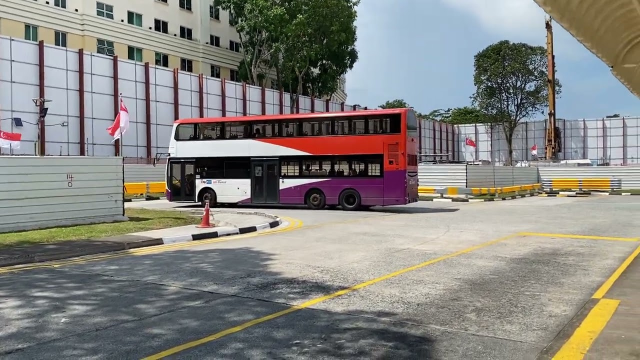 Bus 111 B9TL using turnaround at Ghim Moh Bus Terminal