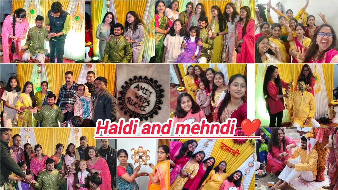 Haldi and Mehndi function ❤️ ll RUMIT'S Wedding ll Vlog 4 ll Nidhi Singh