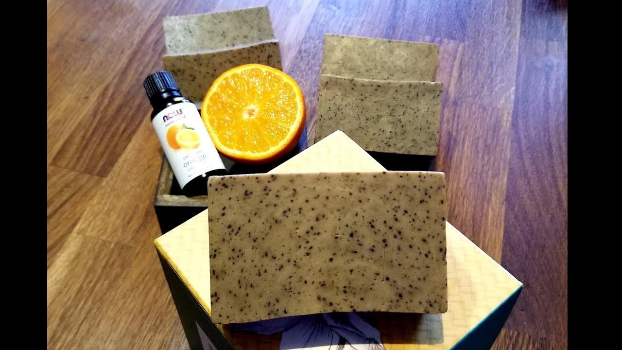 COMO HACER JABÓN EXFOLIANTE  DE CAFÉ!!!
