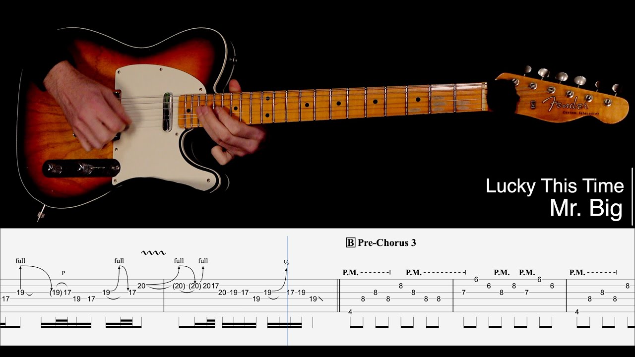 CDFF-Lucky This Time - Mr. Big (Guitar Cover with TABS).