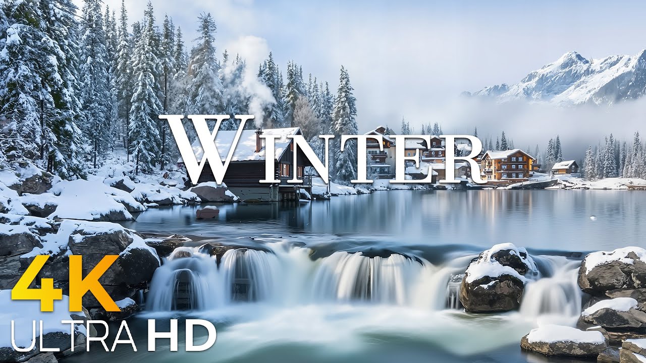 Winter Wonderland 4K ❄️ Snowy Forest Paths, Soft Snowfall & Deep Calm Ambience