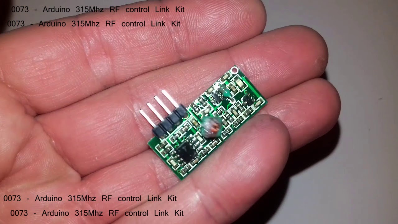 0073   Arduino 315Mhz RF control Link Kit