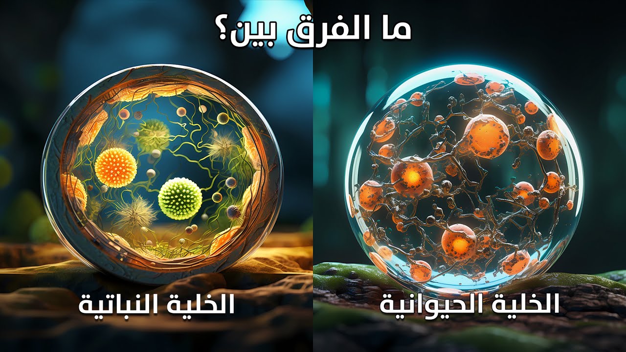 ما الفرق بين الخلية الحيوانية والنباتية؟