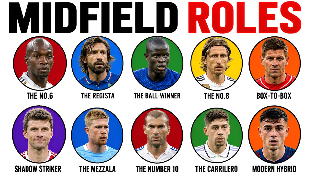 Every Football Midfield Role Explained