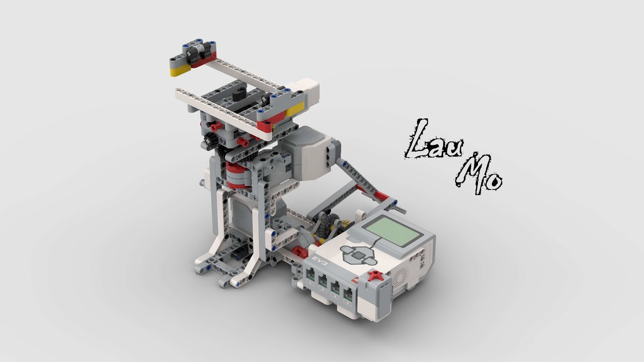 #37【Lau Mo】LEGO EV3 《Phone Stand Holder  雙軸手機架》building instructions of 45544 Core Set