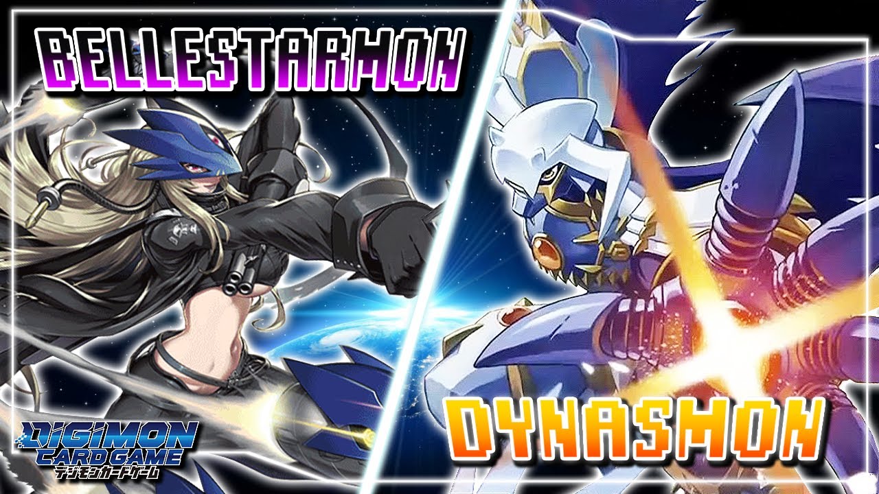 Digimon Card Game : BelleStarmon (Purple) VS Dynasmon (Yellow)