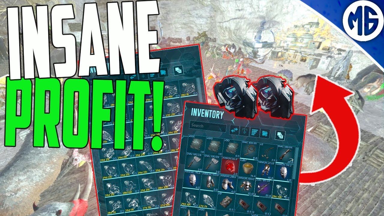 10 MINUTE RAID FOR MASSIVE PROFIT! ARK: Survival Evolved