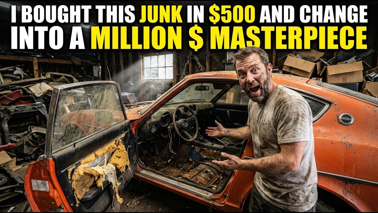 ASMR Car Restoration  Datsun 240Z Interior from Abandoned Condition to Looking New