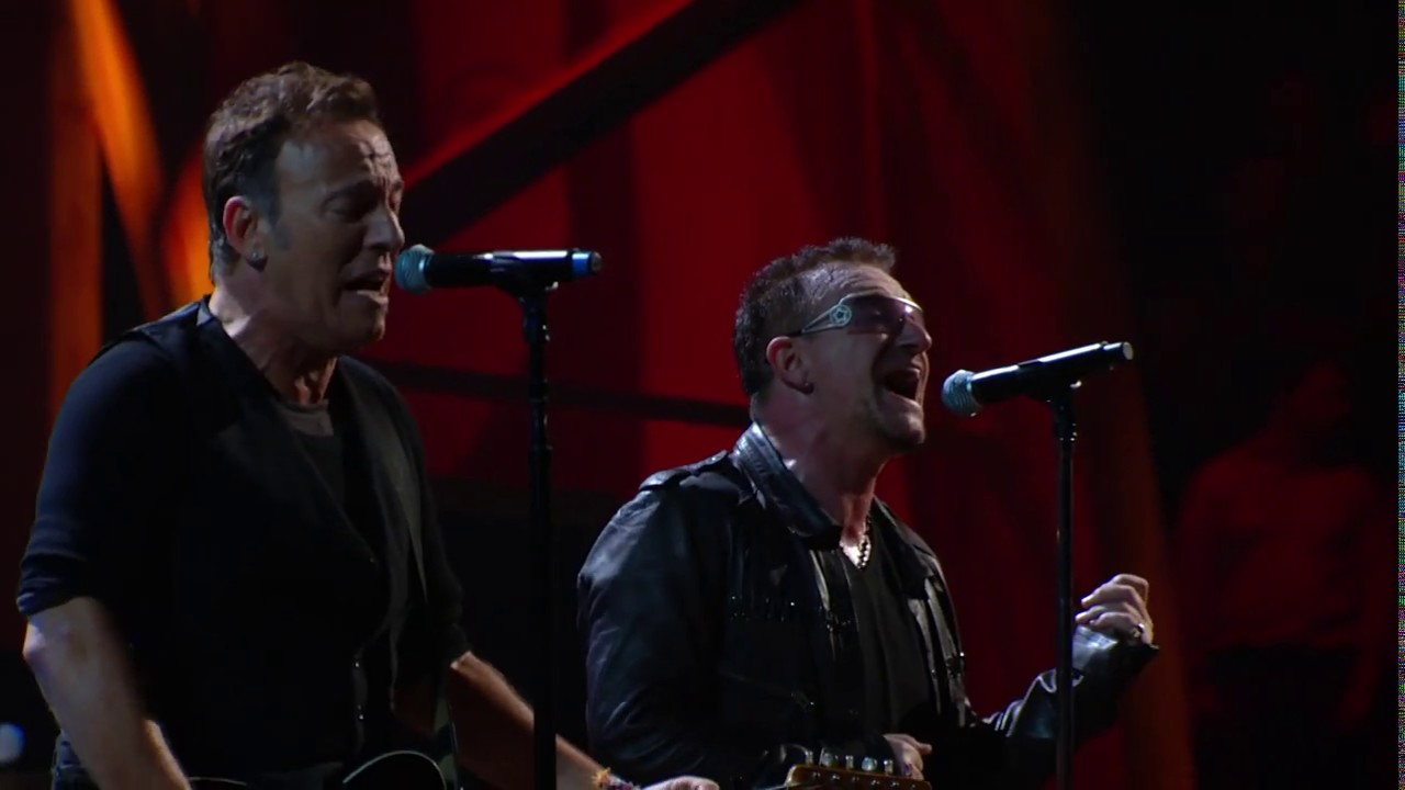 U2 & Bruce Springsteen perform 