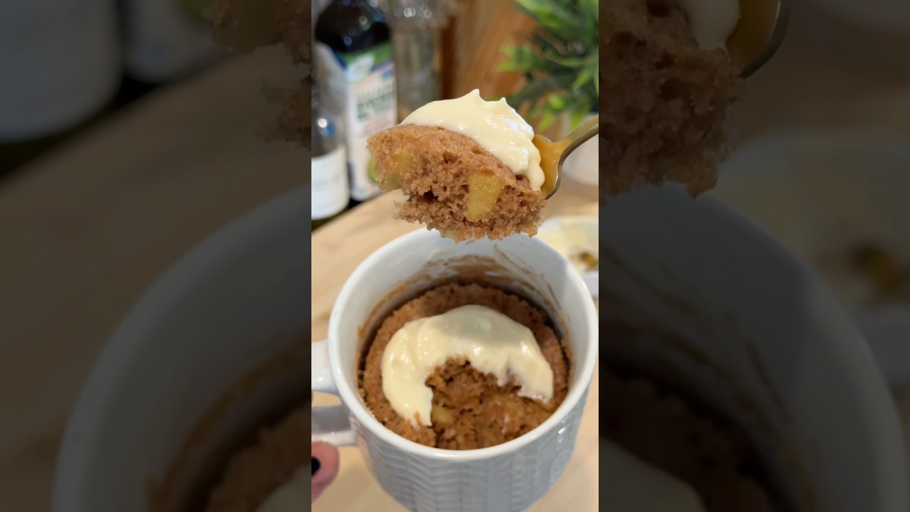 Day 15 of 100 New Recipes 🍎Apple Mini Series🍎Apple Microwave Mug Cake