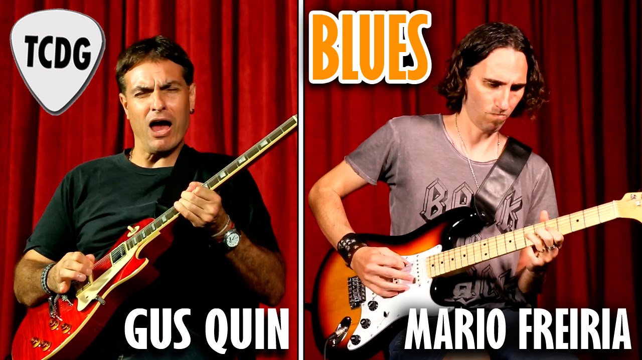 Solos De Guitarra Sobre Base Shuffle Blues | Demostración por Gus Quin y Mario Freiria TCDG