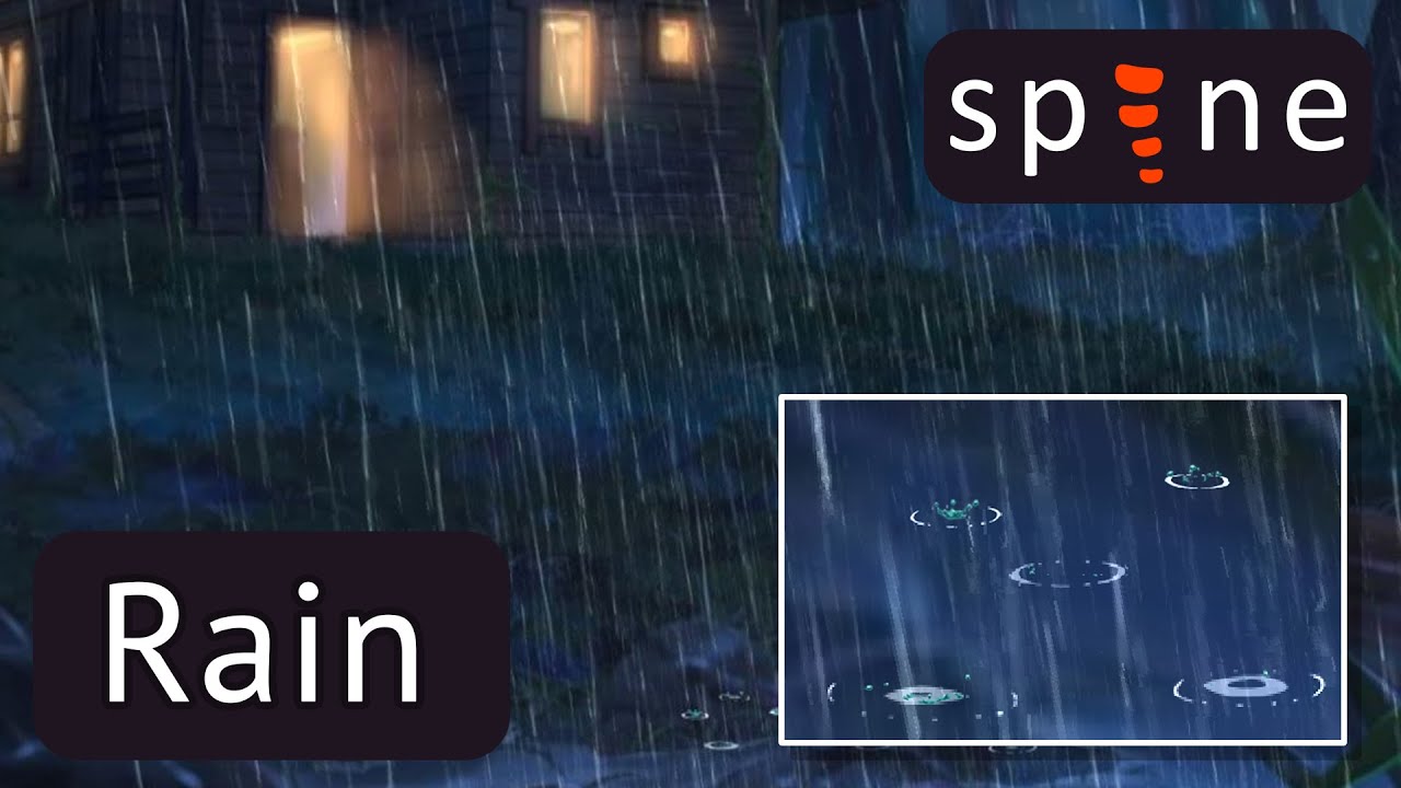 Spine 2D Tutorial: Animating Rain | Ripples | Splash
