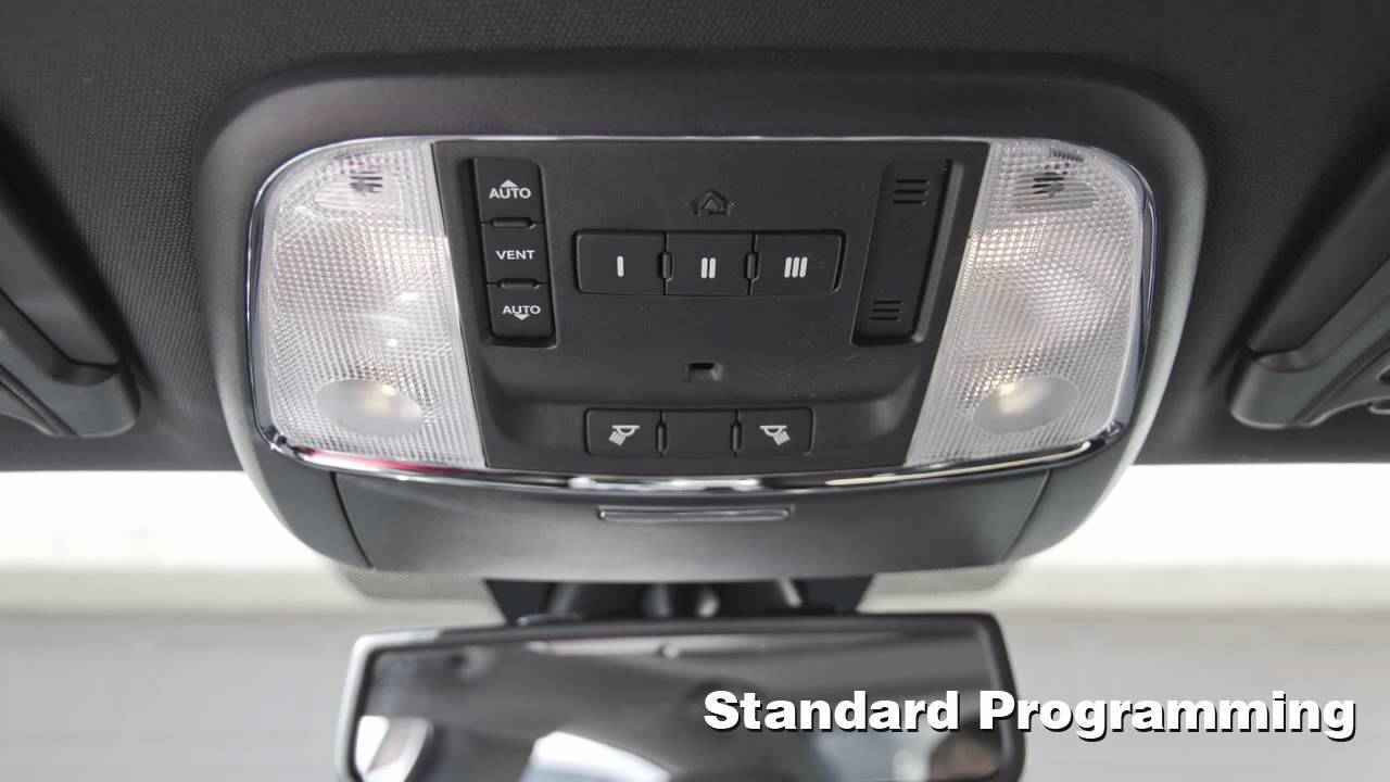 How To Program Your HomeLink Garage Door Opener In Your New Dodge Charger From Bill Luke