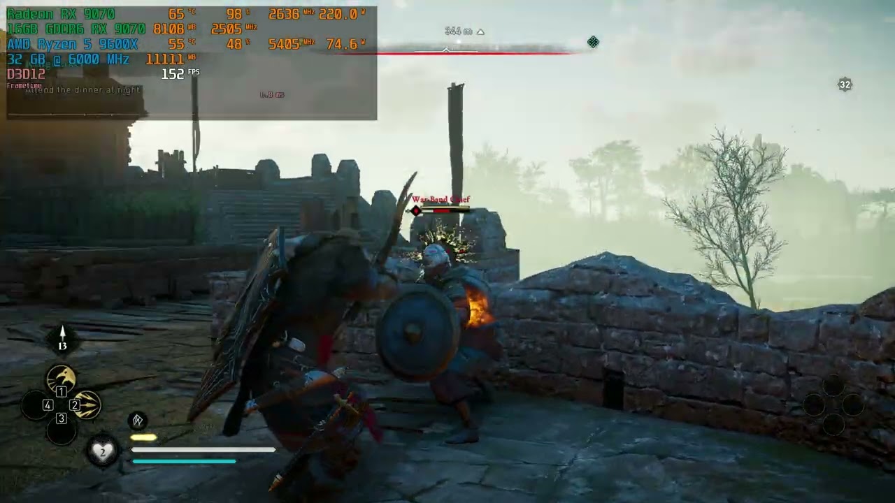 Assassin's Creed Valhalla - RX 9070 + Ryzen 5 9600X | 1440P | ULTRA Settings