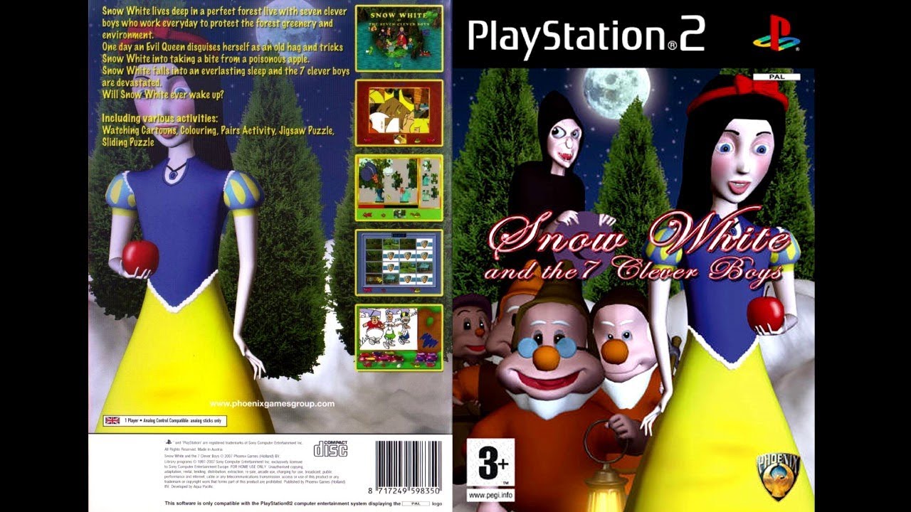 Snow White & the 7 Clever Boys (PAL) 4K Full Walkthrough No Commentary PS2