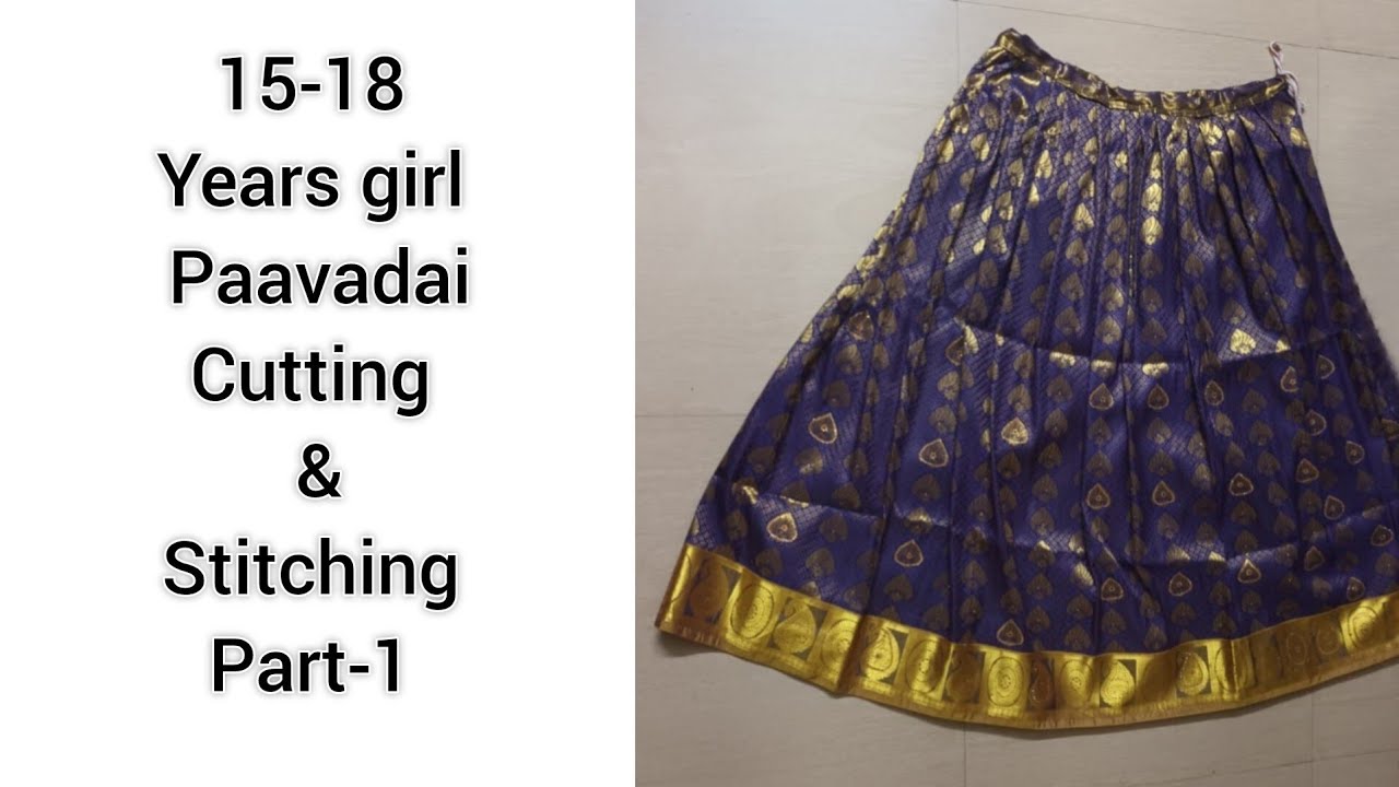 15-18 Years girl Paavadai Cutting &stitching.Part-1. #pavadai #cuttingandstitching @CVThreadWorld