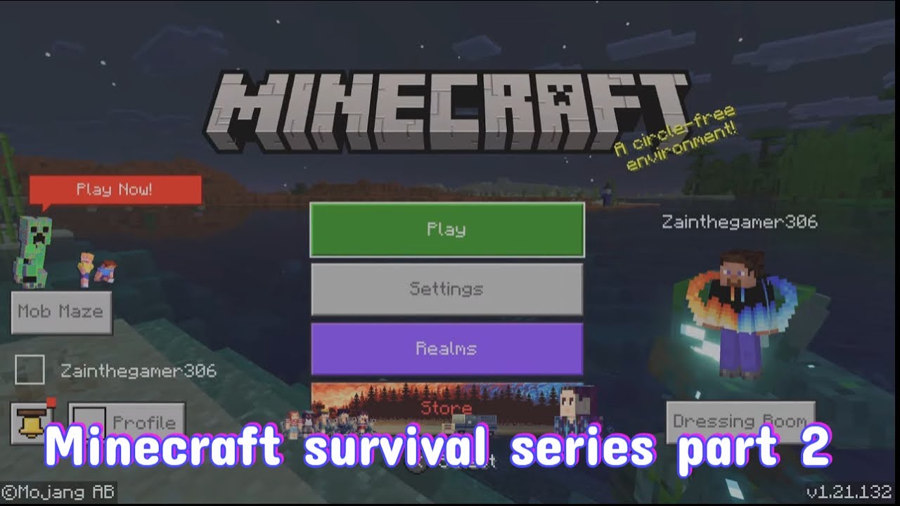 Minecraft Survival Series Part -2 |Crafting stone gear