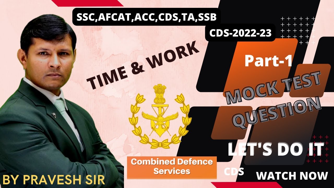 #Test paper time &work Time &work-((Testpaper-1)#praveshsirclasses #mathematics by praveshsir