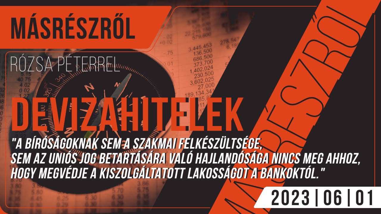 Bedőlt devizahitelek - kit terhel a felelősség? - Másrészről a Klubrádióban (2023.06.01.)