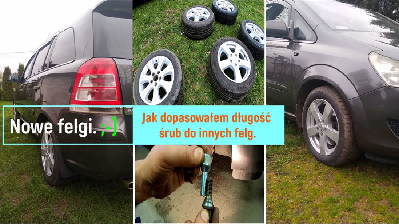 Jak dopasowałem długość śrub do innych felg. Nowe felgi. ;-)