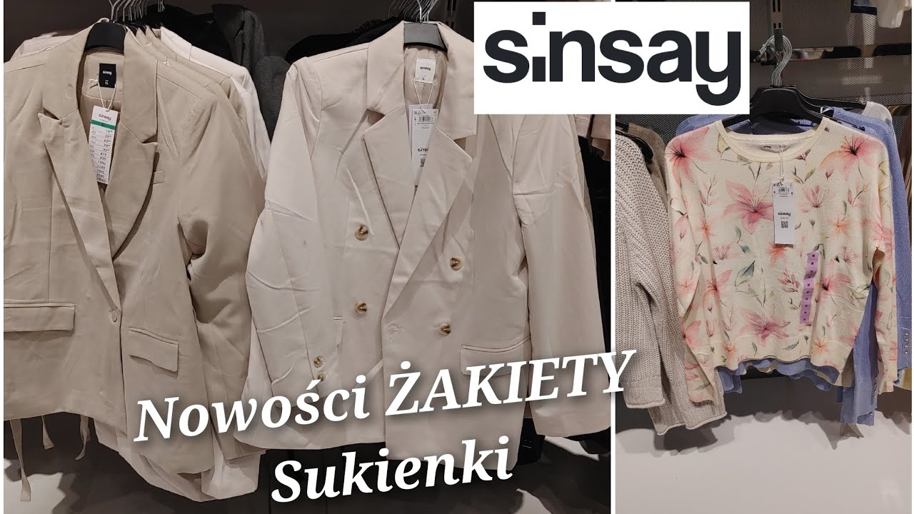 SINSAY🛍️śliczna bluzeczka Hit💥BEŻOWA sukienka żakiety i inne nowości 2026♥️