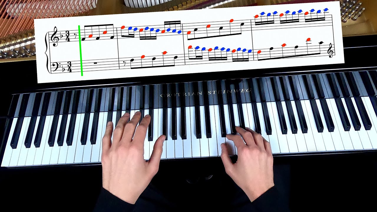 Bach – Invention No. 8 in F Major | Complete Piano Tutorial