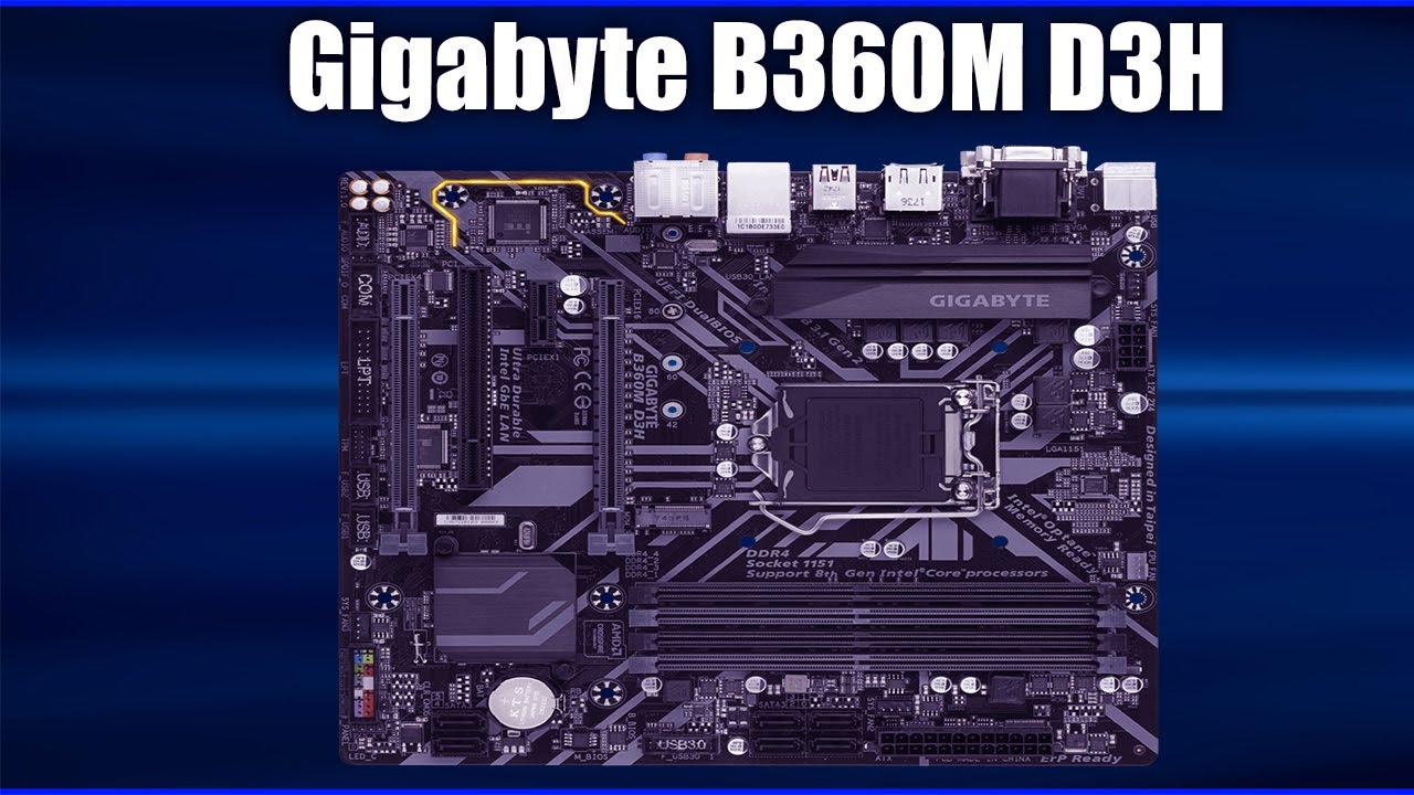 Материнская плата Gigabyte B360M D3H