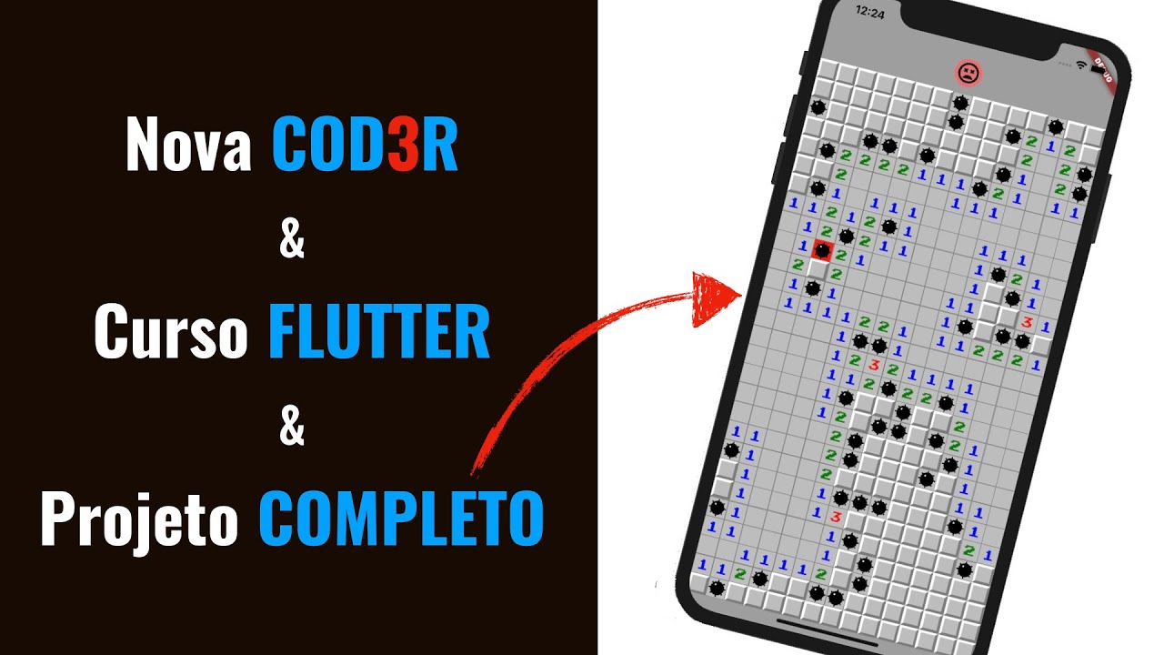 Curso Flutter - Projeto COMPLETO Passo a Passo [Campo Minado]