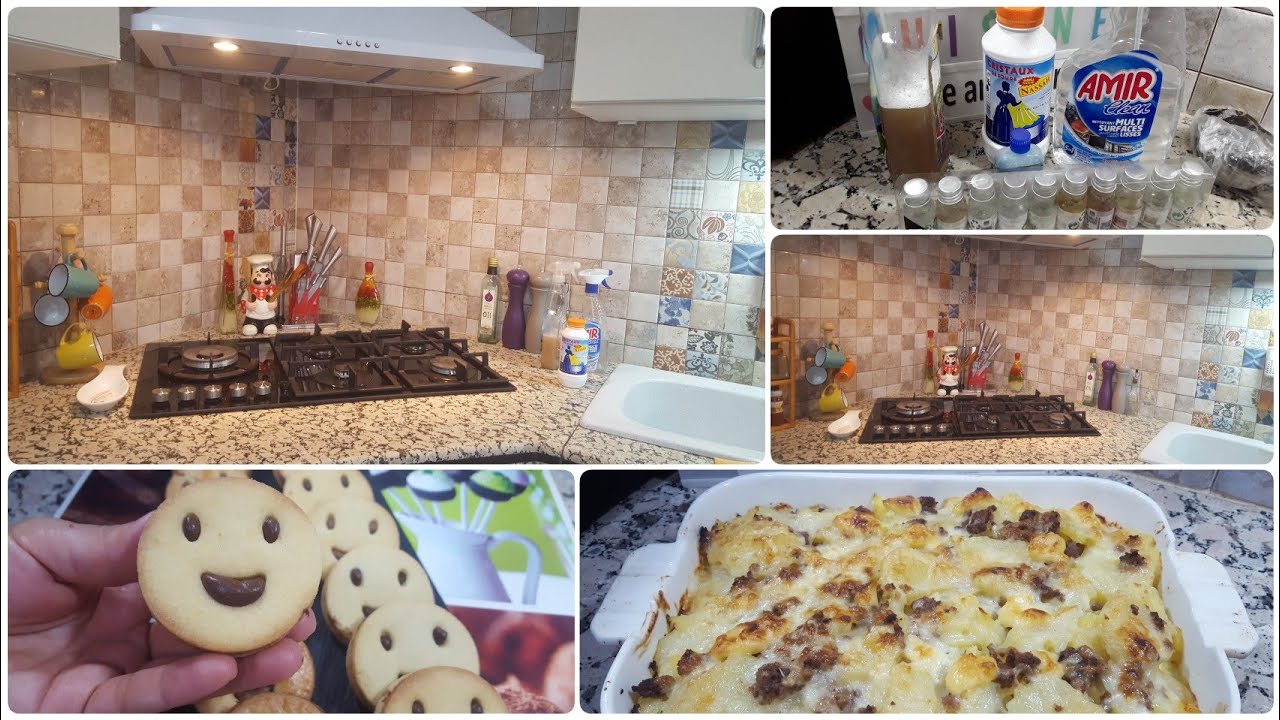 روتين مسائي تحفيزي /تنظيف وتحضير حلوة محبوبة عند اولادنا وعشاء خفيف ظريف وبنين ههههههه