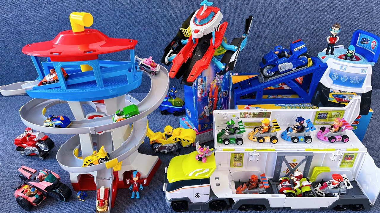 11 minutes of satisfying unboxing, cool Paw Patrol series, slide car test ASMR | Toy Review