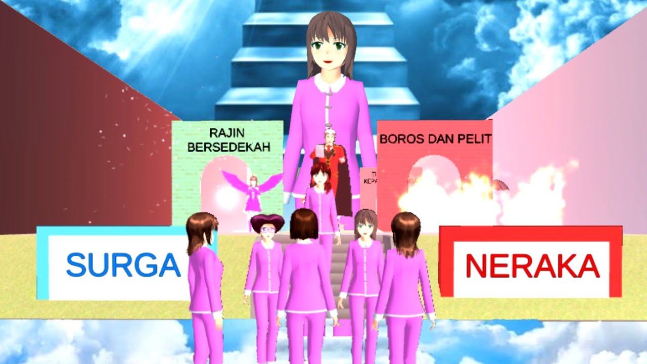 MASUK NERAKA ATAU SURGA ?? || PENGHAKIMAN FUMIE ( MAMA GISEL ) || Drama sakura school simulator
