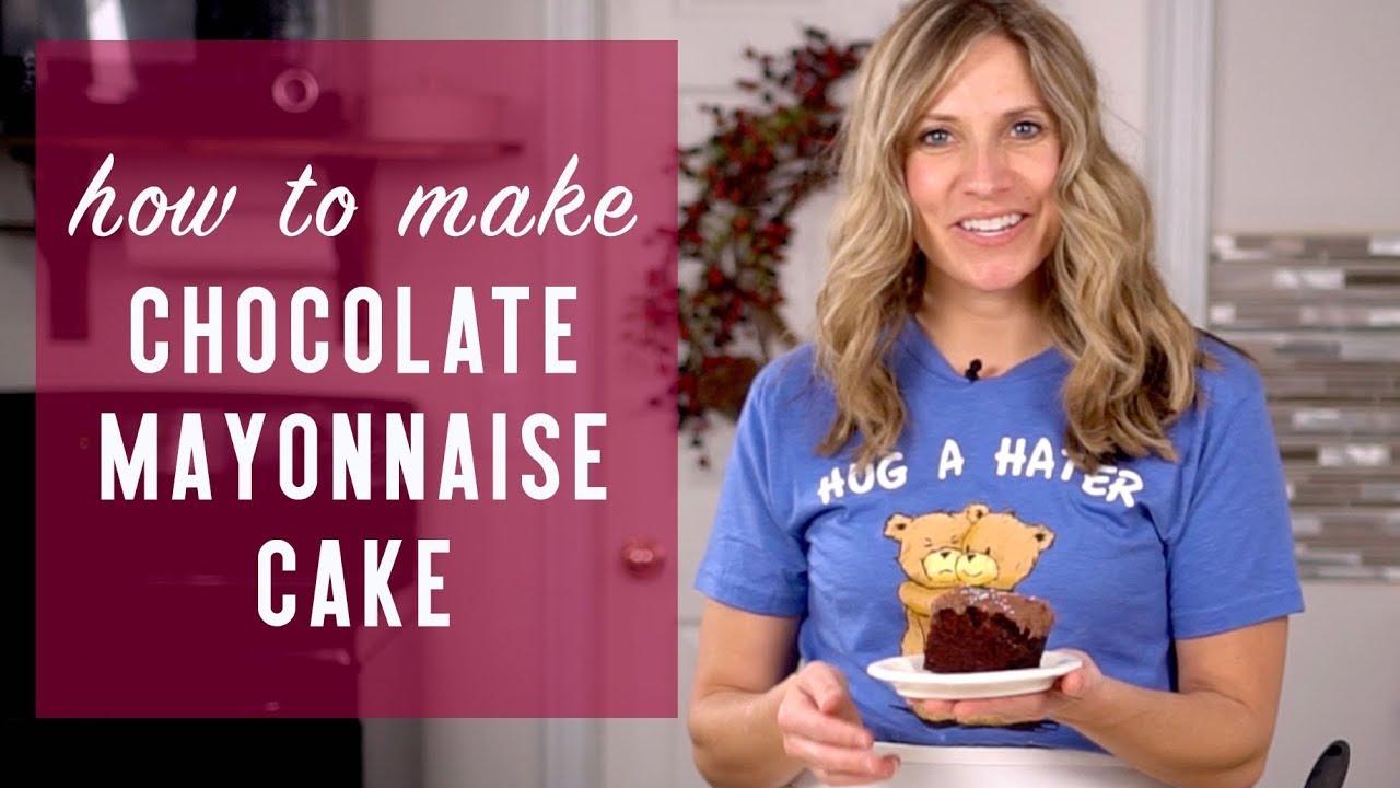 How to Make CHOCOLATE MAYONNAISE CAKE {Recipe Video}