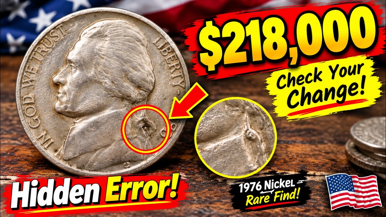 1976 Nickel Worth $218,000? Check Your Change for This Rare Coin Error!