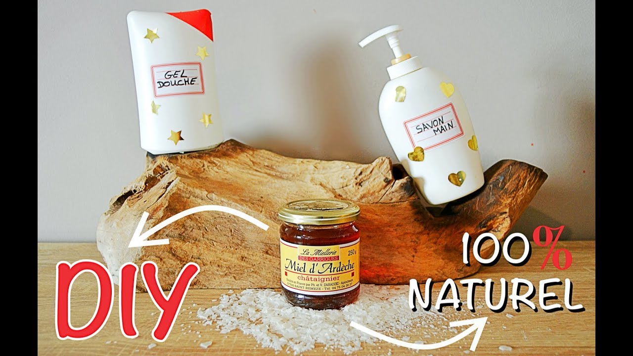 DIY - Gel douche & Savon main - Miel / Savon de Marseille - Produit maison naturel