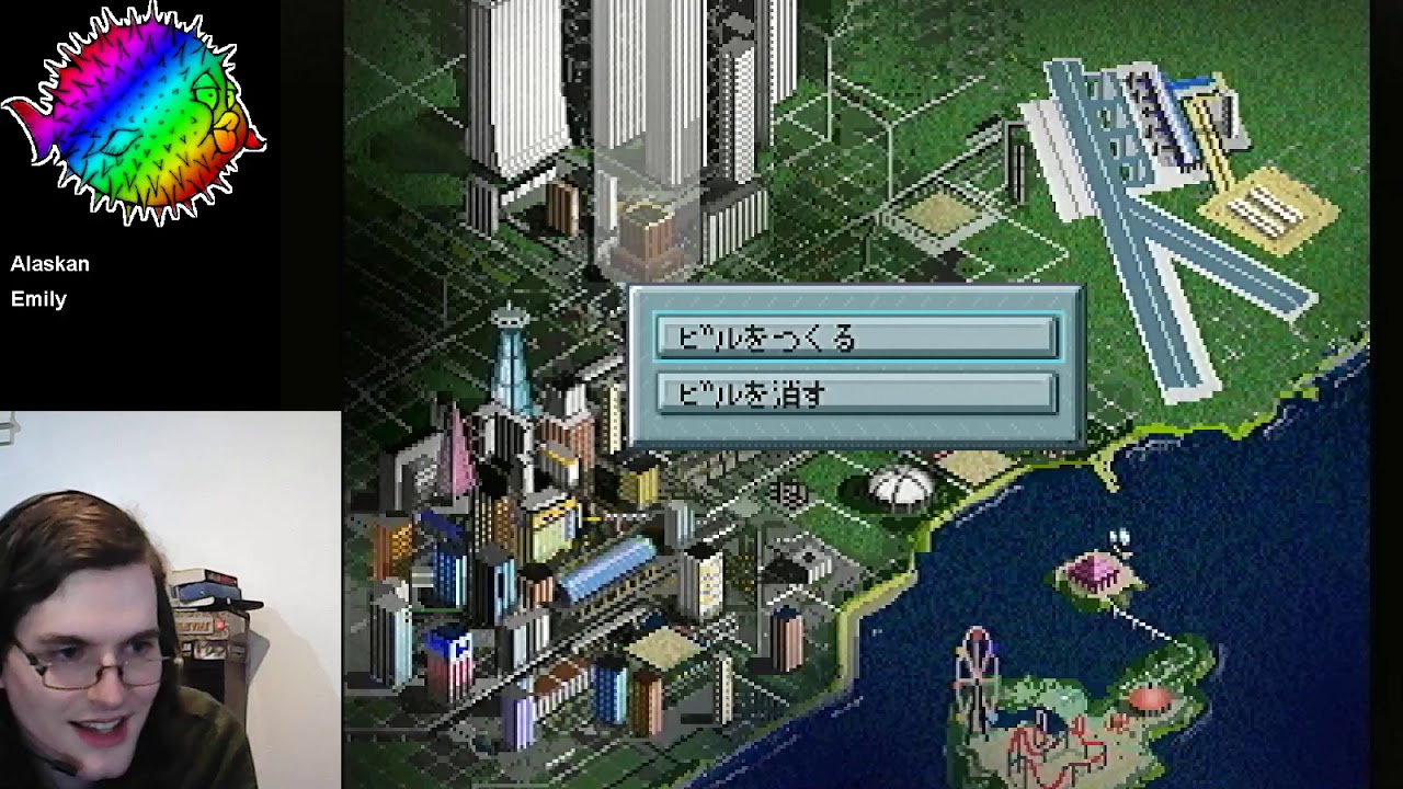 SimTower on Saturn: How to load a game without knowing how to read Japanese.