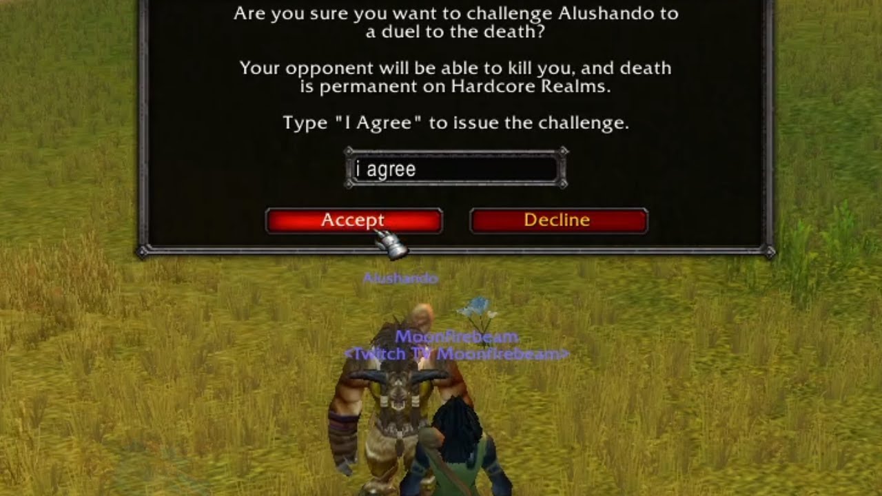EPIC Duel to the Death (Mak'Gora) - Hardcore Classic World of Warcraft