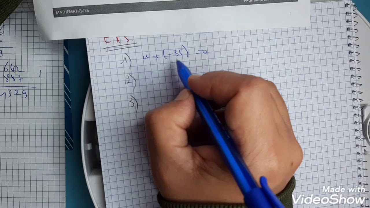 Série 2-Exercices de 1 à 4 : les nombres décimaux relatifs. Niveau : 1ac