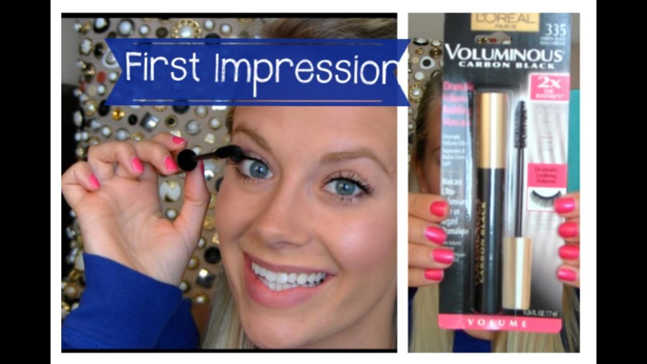 L'oreal Voluminous Carbon Black Mascara: First Impression