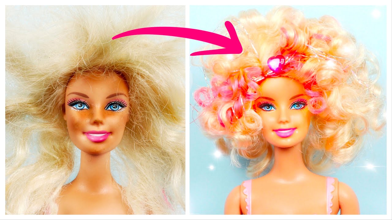 DIY DOLL HAIRSTYLES AND CLOTHES Hacks For Your Old Barbie - Life Hacks