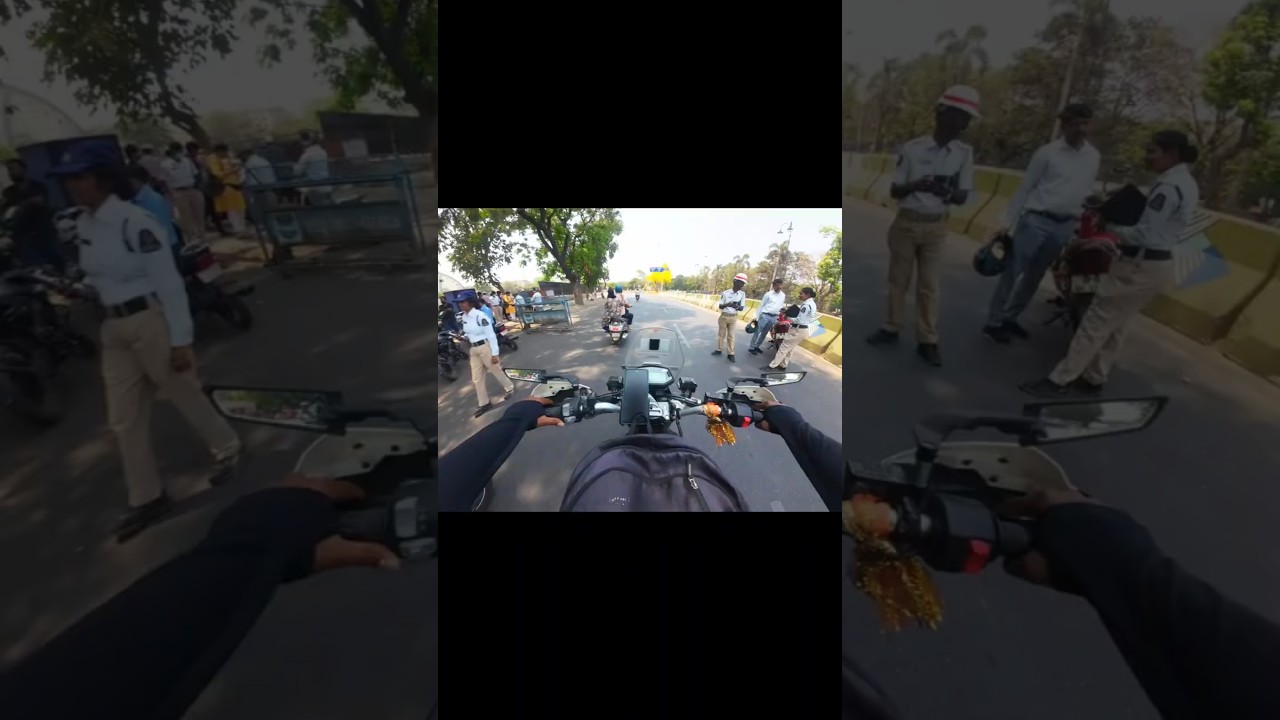 Somehow, I managed to get past the traffic police #shorts #motovlog #nareshsmiley #travel #trending