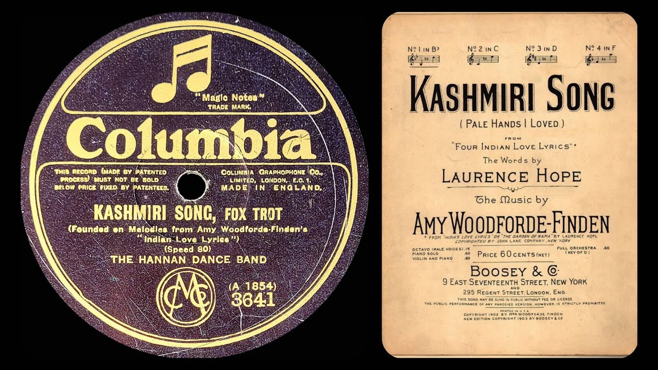 Kashmiri Song - The Hannan Dance Band - June 1925